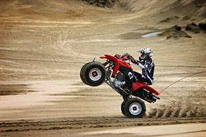 4wheeler doing wheelie